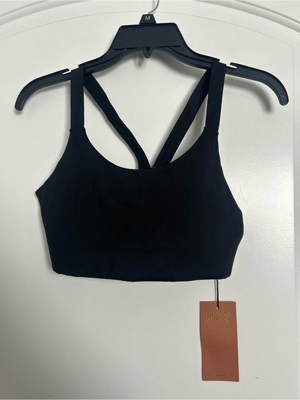 Girlfriend Collective Lou V-Back Sports Bra Size S NWT gym athleisure workout